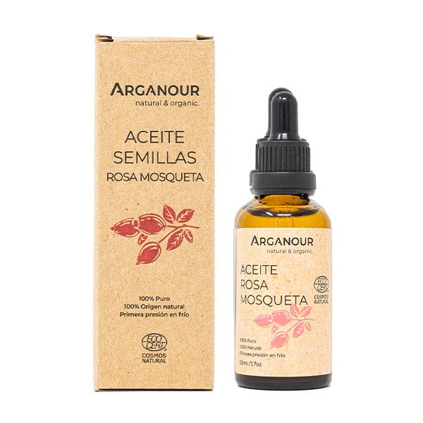 Aceite De Rosa Mosqueta 100% Puro ARGANOUR Hidrata, repara y protege la  piel, ideal tratamiento antiestrias precio