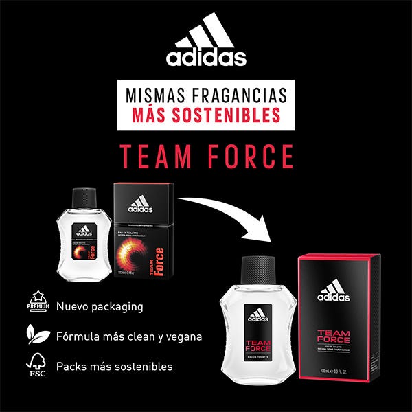 apilar perderse cápsula Adidas Team Force ADIDAS Eau Toilette Hombre precio | DRUNI.es