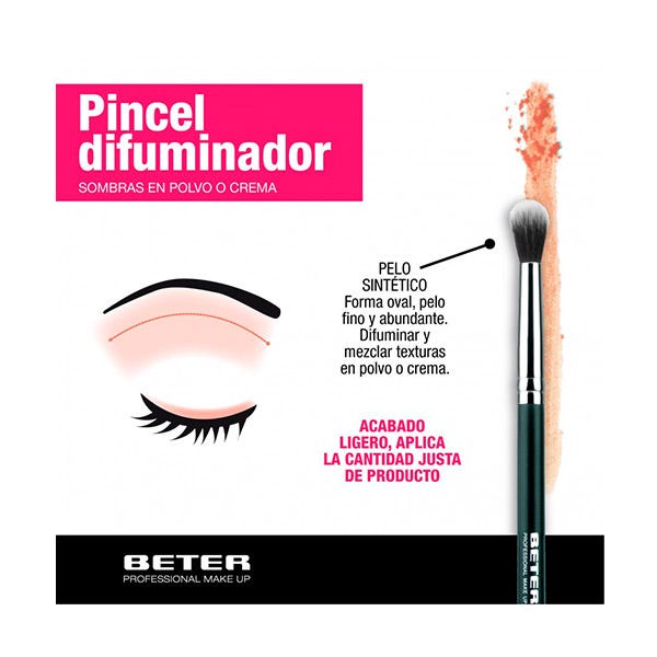 Pincel Difuminador Sombras BETER Pincel para sombra de ojos precio