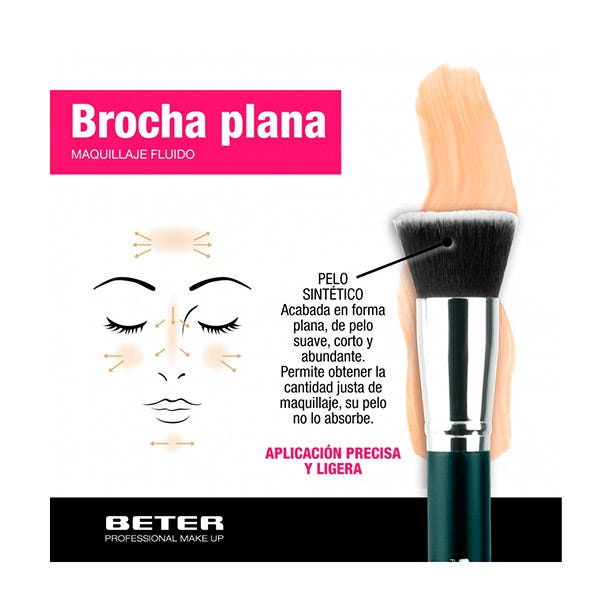 Brocha para 2025 maquillaje fluido