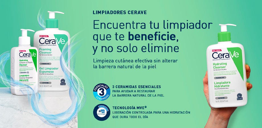 Acne Foaming Cream Cleanser - CeraVe / Limpiador contra el acné