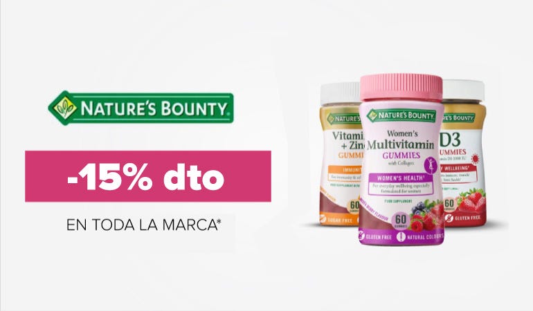 Descuento NATURE'S BOUNTY