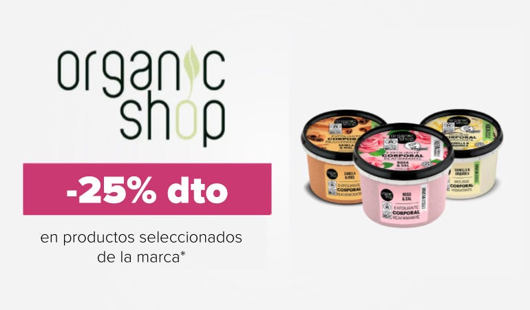 Descuento ORGANIC SHOP